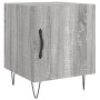 Mesitas noche 2 uds madera ingeniería gris Sonoma 40x40x50 cm de vidaXL, Mesitas de noche - Ref: Foro24-827561, Precio: 46,81...