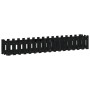 Arriate elevado jardín con valla madera pino negro 200x30x30cm en Macetas y jardineras | Comprar online en Foru.es