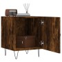 Mesita de noche madera de ingeniería roble ahumado 40x40x50 cm de vidaXL, Mesitas de noche - Ref: Foro24-827558, Precio: 37,8...