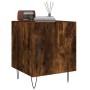 Mesita de noche madera de ingeniería roble ahumado 40x40x50 cm de vidaXL, Mesitas de noche - Ref: Foro24-827558, Precio: 37,8...