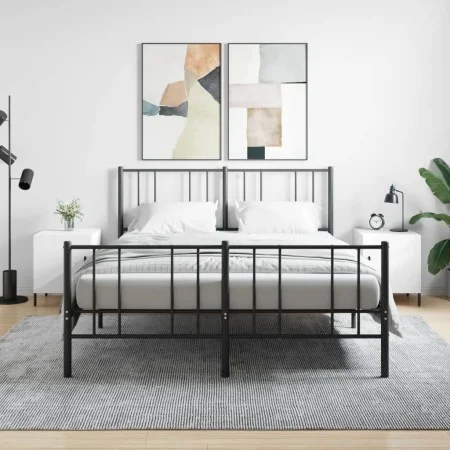 Nachttische 2 Stk. Holzwerkstoff weiß 40x40x50 cm von vidaXL, Nachttische - Ref: Foro24-827581, Preis: 57,95 €, Rabatt: %