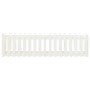 Arriate elevado jardín con valla madera pino blanco 200x50x50cm en Macetas y jardineras | Comprar online en Foru.es