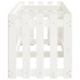Arriate elevado jardín con valla madera pino blanco 200x50x50cm en Macetas y jardineras | Comprar online en Foru.es