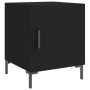 Mesita de noche madera de ingeniería negro 40x40x50 cm de vidaXL, Mesitas de noche - Ref: Foro24-827566, Precio: 36,95 €, Des...