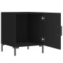 Mesita de noche madera de ingeniería negro 40x40x50 cm de vidaXL, Mesitas de noche - Ref: Foro24-827566, Precio: 36,95 €, Des...