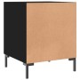 Mesita de noche madera de ingeniería negro 40x40x50 cm de vidaXL, Mesitas de noche - Ref: Foro24-827566, Precio: 36,95 €, Des...