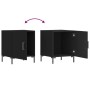 Mesita de noche madera de ingeniería negro 40x40x50 cm de vidaXL, Mesitas de noche - Ref: Foro24-827566, Precio: 36,95 €, Des...