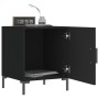 Mesita de noche madera de ingeniería negro 40x40x50 cm de vidaXL, Mesitas de noche - Ref: Foro24-827566, Precio: 36,95 €, Des...