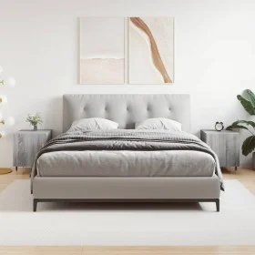 Mesitas noche 2 uds madera ingeniería gris Sonoma 40x40x50 cm de vidaXL, Mesitas de noche - Ref: Foro24-827529, Precio: 47,82...