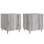 Mesitas noche 2 uds madera ingeniería gris Sonoma 40x40x50 cm de vidaXL, Mesitas de noche - Ref: Foro24-827529, Precio: 48,25...
