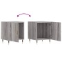 Mesitas noche 2 uds madera ingeniería gris Sonoma 40x40x50 cm de vidaXL, Mesitas de noche - Ref: Foro24-827529, Precio: 48,25...