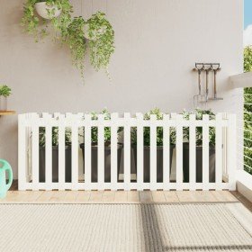 Arriate elevado jardín con valla madera pino blanco 200x50x70cm en Macetas y jardineras | Comprar online en Foru.es