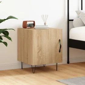 Mesita de noche madera de ingeniería roble Sonoma 40x40x50 cm de vidaXL, Mesitas de noche - Ref: Foro24-827554, Precio: 36,84...