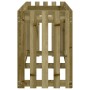 Arriate elevado jardín valla madera impregnada pino 200x50x70cm en Macetas y jardineras | Comprar online en Foru.es