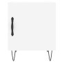 Mesita de noche madera de ingeniería blanco 40x40x50 cm de vidaXL, Mesitas de noche - Ref: Foro24-827548, Precio: 38,26 €, De...