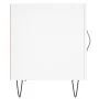 White engineered wood bedside table 40x40x50 cm by vidaXL, Nightstands - Ref: Foro24-827548, Price: 37,80 €, Discount: %