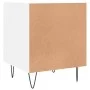 White engineered wood bedside table 40x40x50 cm by vidaXL, Nightstands - Ref: Foro24-827548, Price: 37,80 €, Discount: %