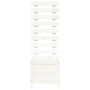 Jardinera estantería madera maciza pino blanco 39x39,5x114 cm en Macetas y jardineras | Comprar online en Foru.es