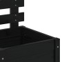 Jardinera con estantería madera maciza pino negro 39x39,5x114cm en Macetas y jardineras | Comprar online en Foru.es