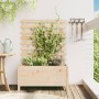Jardinera con estantería madera maciza pino 79x39,5x114 cm en Macetas y jardineras | Comprar online en Foru.es