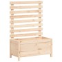 Jardinera con estantería madera maciza pino 79x39,5x114 cm en Macetas y jardineras | Comprar online en Foru.es