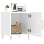 Mesitas noche 2 uds madera ingeniería blanco brillo 40x40x50 cm de vidaXL, Mesitas de noche - Ref: Foro24-827537, Precio: 70,...