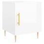 Mesitas noche 2 uds madera ingeniería blanco brillo 40x40x50 cm de vidaXL, Mesitas de noche - Ref: Foro24-827537, Precio: 70,...