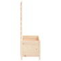 Jardinera con estantería madera maciza pino 79x39,5x114 cm en Macetas y jardineras | Comprar online en Foru.es
