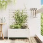 Jardinera estantería madera maciza pino blanco 79x39,5x114 cm en Macetas y jardineras | Comprar online en Foru.es