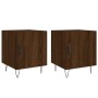 Mesitas noche 2 uds madera ingeniería marrón roble 40x40x50 cm de vidaXL, Mesitas de noche - Ref: Foro24-827563, Precio: 46,8...