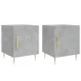 Mesitas noche 2 uds madera ingeniería gris hormigón 40x40x50 cm de vidaXL, Mesitas de noche - Ref: Foro24-827541, Precio: 47,...
