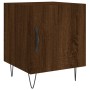 Mesita de noche madera de ingeniería marrón roble 40x40x50 cm de vidaXL, Mesitas de noche - Ref: Foro24-827562, Precio: 40,47...