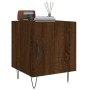 Mesita de noche madera de ingeniería marrón roble 40x40x50 cm de vidaXL, Mesitas de noche - Ref: Foro24-827562, Precio: 40,47...