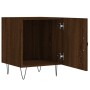 Mesita de noche madera de ingeniería marrón roble 40x40x50 cm de vidaXL, Mesitas de noche - Ref: Foro24-827562, Precio: 40,47...