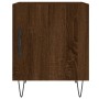Mesita de noche madera de ingeniería marrón roble 40x40x50 cm de vidaXL, Mesitas de noche - Ref: Foro24-827562, Precio: 40,47...