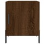 Mesita de noche madera de ingeniería marrón roble 40x40x50 cm de vidaXL, Mesitas de noche - Ref: Foro24-827594, Precio: 37,23...