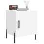 Mesita de noche madera de ingeniería blanco 40x40x50 cm de vidaXL, Mesitas de noche - Ref: Foro24-827580, Precio: 45,40 €, De...