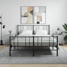 Mesitas noche 2 uds madera ingeniería gris hormigón 40x40x50 cm de vidaXL, Mesitas de noche - Ref: Foro24-827573, Precio: 52,...