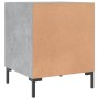 Mesitas noche 2 uds madera ingeniería gris hormigón 40x40x50 cm de vidaXL, Mesitas de noche - Ref: Foro24-827573, Precio: 52,...
