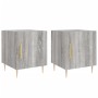 Mesitas noche 2 uds madera ingeniería gris Sonoma 40x40x50 cm de vidaXL, Mesitas de noche - Ref: Foro24-827545, Precio: 66,20...