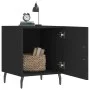 Mesitas de noche 2 uds madera de ingeniería negro 40x40x50 cm de vidaXL, Mesitas de noche - Ref: Foro24-827599, Precio: 55,22...