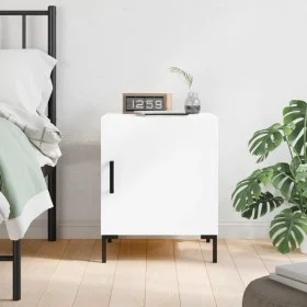 White engineered wood bedside table 40x40x50 cm by vidaXL, Nightstands - Ref: Foro24-827564, Price: 42,00 €, Discount: %