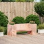 Banco con jardineras madera maciza Douglas 167,5x60x65 cm en Sofás de exterior | Comprar online en Foru.es