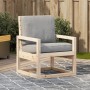 Silla de jardín madera maciza de pino 57,5x63x76 cm en Sillas de jardín | Comprar online en Foru.es