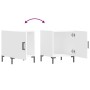 Mesita de noche madera de ingeniería blanco 40x40x50 cm de vidaXL, Mesitas de noche - Ref: Foro24-827564, Precio: 42,52 €, De...