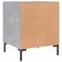 Mesita de noche madera de ingeniería gris hormigón 40x40x50 cm de vidaXL, Mesitas de noche - Ref: Foro24-827572, Precio: 33,7...