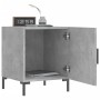 Mesita de noche madera de ingeniería gris hormigón 40x40x50 cm de vidaXL, Mesitas de noche - Ref: Foro24-827572, Precio: 33,7...