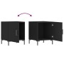 Mesitas de noche 2 uds madera de ingeniería negro 40x40x50 cm de vidaXL, Mesitas de noche - Ref: Foro24-827567, Precio: 54,20...