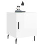 Mesita de noche madera de ingeniería blanco brillo 40x40x50 cm de vidaXL, Mesitas de noche - Ref: Foro24-827600, Precio: 32,8...