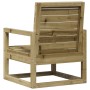 Silla de jardín madera de pino impregnada 57,5x63x76 cm en Sillas de jardín | Comprar online en Foru.es